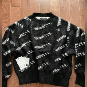 Brunette the Label best friend knit crewneck sweater - NWT - XS/S